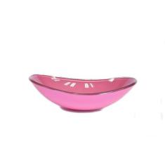Cuba de vidro oval 55cm  rosa - Cubas e Gabinetes