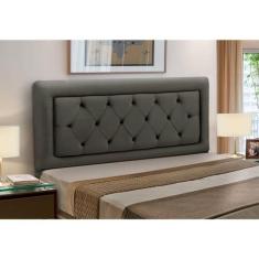 Cabeceira Cama Box Estofada Madeira Queen Size Belinha Reta - D'Julia,