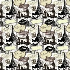 Papel De Parede Carta Correio Pombo Londres Autocolante Sala