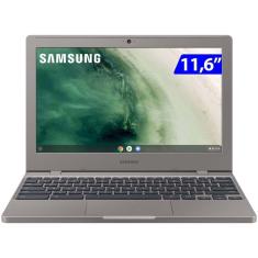 Notebook Samsung Intel Celeron N4000 32GB 4GB Ram Tela 11.6 Prata Chromebook XE310XBA-KT1BR
