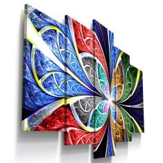 Quadros Decorativos Espectral Abstrato Sala 