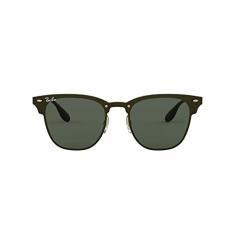 Óculos de sol Ray-Ban RB3576N Blaze Clubmaster Metal Square, dourado listrado/verde, 47 mm