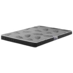 Colchão Casal Espuma D20 Querubin 138x188x12 Dupla Face Liso Preto