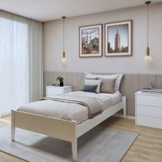 Cama Solteiro 98,4cm Turca Slim em Madeira Maciça