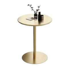Mesa de bistrô de metal ferro para café, mesa de café independente, mesa de canto alta para computador com base redonda, mesa lateral alta