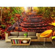 Papel de Parede Paisagens Floresta 94 - 1,00 X 1,00 - Voce Decorando