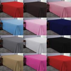 Lençol Cama Queen Size Sem Elástico 400 Fios Avulso Toque Macio Lindo 