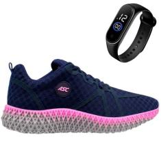 Tênis Feminino Sport Academia Corrida Treino Dia-a-Dia + Relógio Espor