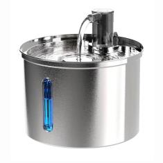 Fonte Pet Aço Inoxidável 304 Bebedouro Gato e Cachorro 3.2L Tigela De 