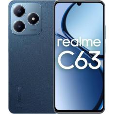 Smartphone Realme C63 8 GB RAM 256 GB Tela 6,74" 90 Hz Cor Leather Blu