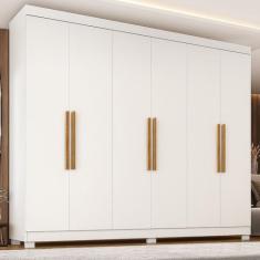 Guarda Roupa 6 Portas com pés Paris Espresso Móveis