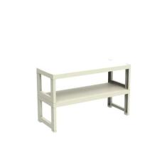 Estante Quadra com 2 Prateleiras - Organize, Fendi