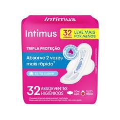 Absorvente Intimus Toda Protegida Dia Suave Com Abas 32 Unidades, 32