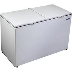 Freezer Horizontal Metalfrio  DA420 2 tampas 419 litros Branco Dupla Ação