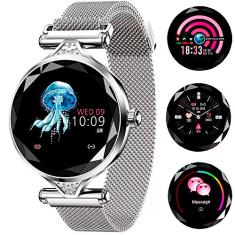 Relógio Smartwatch Feminino Touch Screen Fashionable Style Prata