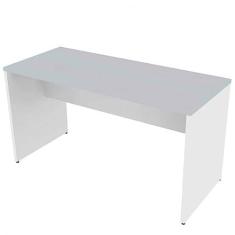 Mesa para Escritório Multiuso 180cmx70cm Corp Bramov Móveis Branco/cinza Cristal