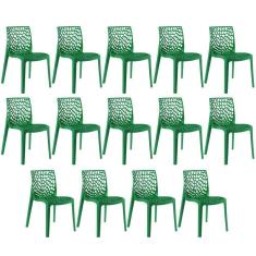 Kit 14 Cadeiras Gruvyer Verde