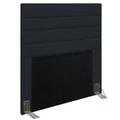 Cabeceira Cama Box Solteiro 90cm Rubi D10 Corano Preto