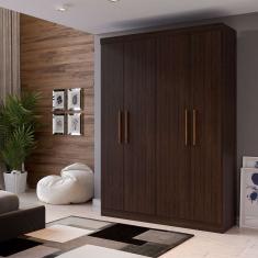 guarda-roupa solteiro supreme 4 pt 2 gv capuccino wood
