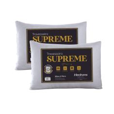 Kit 2 Travesseiros Hedrons Supreme Firme Piquet 50x70 cm