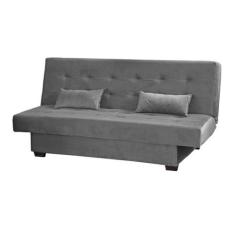 Sofá Cama 3 Lugares Laila Cinza Matrix