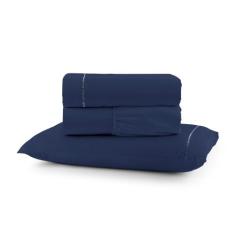 Jogo de Lençol Solteiro 3 Peças Percal 400 Fios Ponto Palito - RT ENXO