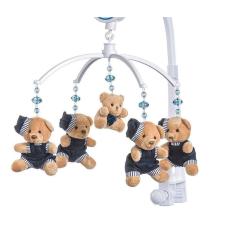 Móbile para berço musical e giratório Urso Boina Azul