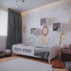 Cama Montessoriana Solteiro Jardim Com Protecao