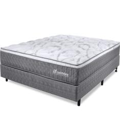 Cama Box Viuva Colchão Smart Spring Mola Ensacada e Pillow Top de Espuma Viscoelástico 128x188x61cm - bf Colchões
