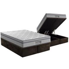 Conjunto Box-ColchãoProDormir Luxo + Cama King 193