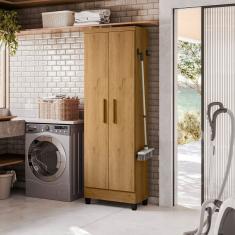 Armário Multiuso 2 Portas 5 Prateleiras Freijo Toq