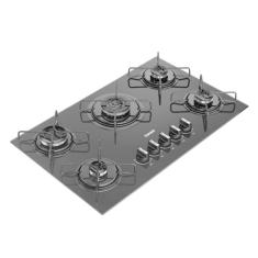 Cooktop 5 Bocas a Gás CDS75AE com Grades Estáveis e Mesa de Vidro Temperado Consul