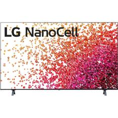 Smart TV LG 50" 4K NanoCell 50NANO75 3x HDMI 2.0 Inteligência Artificial Thinqai Smart Magic Google Alexa