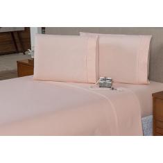 Lençol Para Cama Queen 40cm 4 pçs Ponto Palito 200 fios 100% algodão -