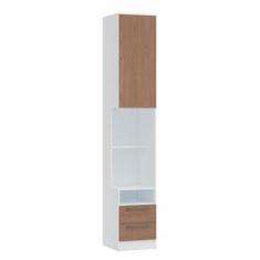 Guarda Roupa Modulado Requinte com 2 Gavetas - Branco Line/Macadâmia -