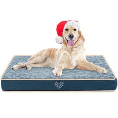 VANKEAN Tapete de Cama Impermeável Reversível para Cães (Quente e Frio), Cama de Cachorro com Capa Lavável Removível e Forro Interno à Prova D'Água, Tamanho XX-Large