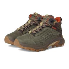 Merrell Moab Speed 2 Tênis masculino de couro impermeável para caminhada, Oliva, 38