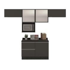 Cozinha Completa Bartira Línea com 5 Portas e 3 Gavetas - 340,1cm de largura