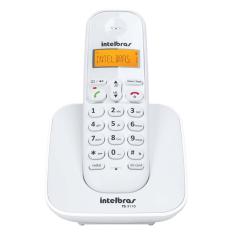 Telefone sem Fio Intelbras TS 3110 Branco com Display luminoso, Identificador de Chamada e Tecnologia DECT 6.0 - Branco