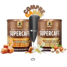 Kit 2X Supercafe Desincoffee 220G Super Nutrition + Mini Mixer