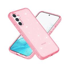 BAISRKE Capa com glitter para Galaxy A34 5G, capa híbrida de proteção resistente de plástico rígido TPU macio resistente à prova de choque armadura resistente a alto impacto capa para Samsung Galaxy