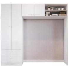Guarda Roupa Infantil LA007 Branco Comm