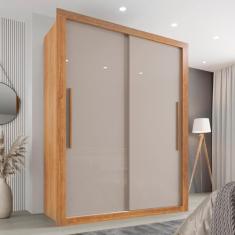 Guarda Roupa Solteiro 2 Portas 2 Gavetas Costa Rica Sallêto Móveis Cinamomo/off