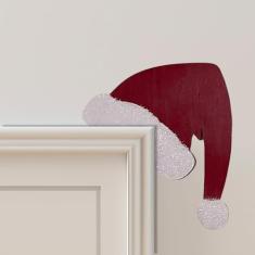 Enfeite de porta de Natal, decoração de casa, boneco de neve, engraçado, Papai Noel, moldura de porta, decoração de sinalização de canto, paredes de janelas, artesanato faça você mesmo para enfeite de