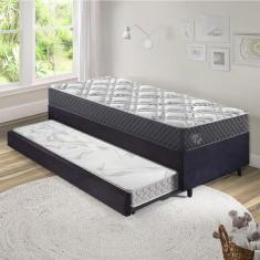 Bicama Box Solteiro 88x188 com Colchão Adapto Ecoflex - Cama inHouse