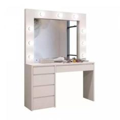 Penteadeira Camarim Berlim Plus Branco 5 Gavetas Mavaular - MAVAULAR M