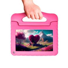 Tablet KID PAD 4GB 64GB WI-FI - NB411 Rosa Bivolt - Multilaser, 64GB, 