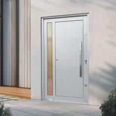 Porta Pivotante Lambril Visione com Puxador Lado Direito Elite 240x130 Branco