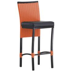 Banqueta Cannes em Alumínio Corda Náutica Para Edícula, Balcão, Mesa de Jantar Trama