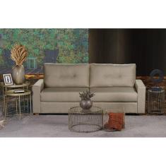 Sofá Maceió Living Com 3 Lugares 2.00M Linho Corriente Bege